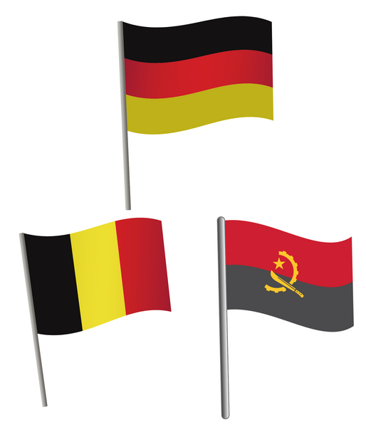 What country has a black, yellow, and red flag?