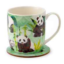 Load image into Gallery viewer, Panda Gift -Porcelain Mug &amp; Coaster Set