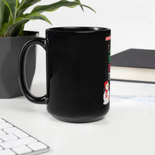 Load image into Gallery viewer, Teacher Gift : Christmas Teacher Black Glossy Mug