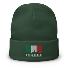 Load image into Gallery viewer, Italian Flag Embroidered Beanie - j and p hats