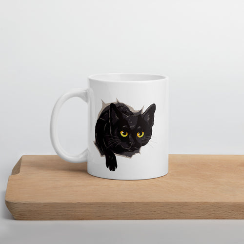 Funny Black Cat Mug 