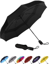 Load image into Gallery viewer, Repel Umbrella Windproof Travel Umbrella - Compact, Light, Automatic, Strong and Portable - Wind Resistant, Small Folding Backpack Umbrella for Rain - Men and Women