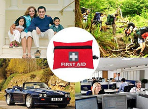 First Aid Kit mini , 92 Pieces Small First Aid Kit - For Travel Home Office Camping