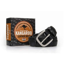 Load image into Gallery viewer, Barmah Kangaroo Leather Belt super Quality in black or brown - J and p hats Barmah Kangaroo Leather Belt super Quality in black or brown