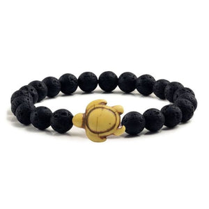 Black Lava Natural Stone Bracelets - J and p hats Black Lava Natural Stone Bracelets