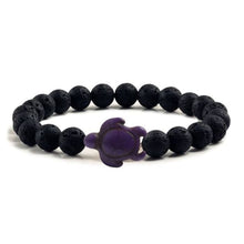 Load image into Gallery viewer, Black Lava Natural Stone Bracelets - J and p hats Black Lava Natural Stone Bracelets