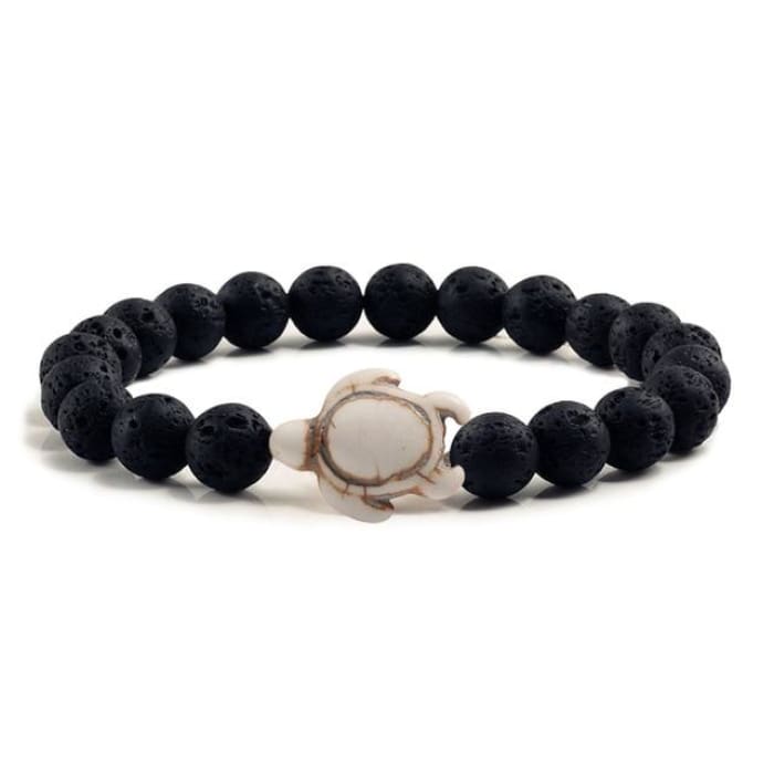 Black Lava Natural Stone Bracelets - J and p hats Black Lava Natural Stone Bracelets