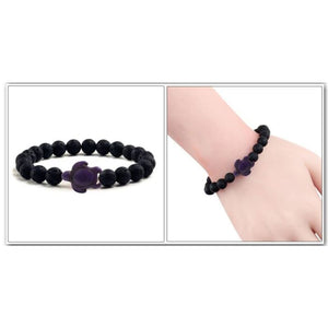 Black Lava Natural Stone Bracelets - J and p hats Black Lava Natural Stone Bracelets