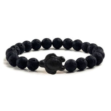 Load image into Gallery viewer, Black Lava Natural Stone Bracelets - J and p hats Black Lava Natural Stone Bracelets