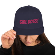 Load image into Gallery viewer, Girl boss SnapBack cap - j and p hats 