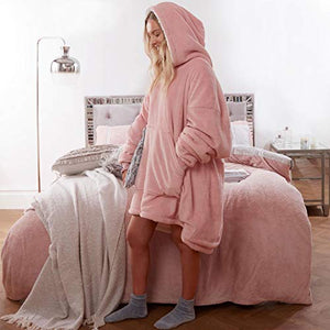 Hoodie Blanket Ultra Soft Sherpa Fleece Warm Cosy Comfy Oversized Wearable Giant Sweatshirt - J and p hats Hoodie Blanket Ultra Soft Sherpa Fleece Warm Cosy Comfy Oversized Wearable Giant Sweatshirt