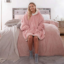 Load image into Gallery viewer, Hoodie Blanket Ultra Soft Sherpa Fleece Warm Cosy Comfy Oversized Wearable Giant Sweatshirt - J and p hats Hoodie Blanket Ultra Soft Sherpa Fleece Warm Cosy Comfy Oversized Wearable Giant Sweatshirt