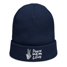 Load image into Gallery viewer, Peace Sign Beanie | j and p hats 