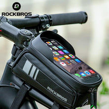 Load image into Gallery viewer, ROCKBROS Bicycle Bag Waterproof Touch Screen 6.5 Phone Case Bike Accessories - J and p hats ROCKBROS Bicycle Bag Waterproof Touch Screen 6.5 Phone Case Bike Accessories