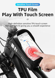 ROCKBROS Bicycle Bag Waterproof Touch Screen 6.5 Phone Case Bike Accessories - J and p hats ROCKBROS Bicycle Bag Waterproof Touch Screen 6.5 Phone Case Bike Accessories