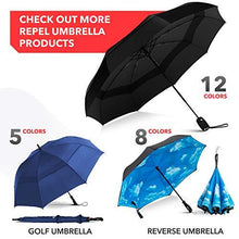 Load image into Gallery viewer, Umbrella Windproof Repel Double Vented Travel Umbrella with Teflon Coating (Black) - J and p hats Umbrella Windproof Repel Double Vented Travel Umbrella with Teflon Coating (Black)