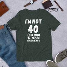 Load image into Gallery viewer, 40th Birthday Gift Printed T shirt | j and p hats 