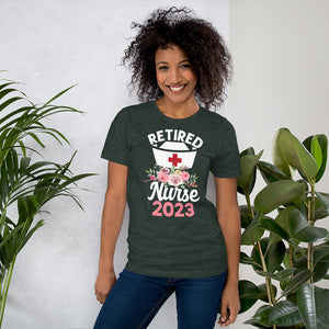 Nurse Retirement Gift  2023 T-Shirt | j and p hats 