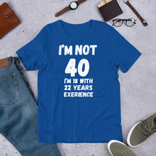 Load image into Gallery viewer, 40th Birthday Gift Printed t shirt | j and p hats 